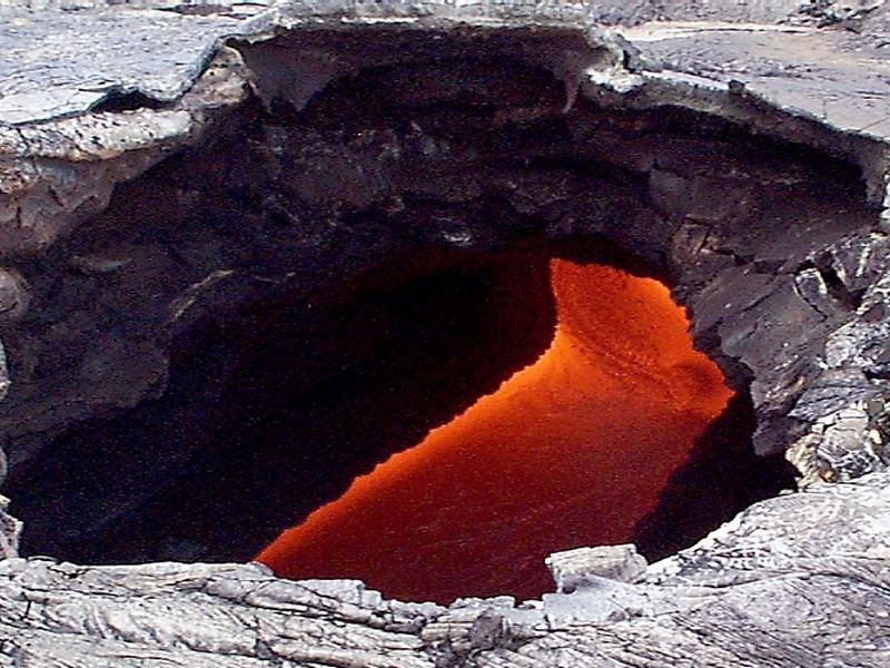 Tunnel de lave à Hawaii